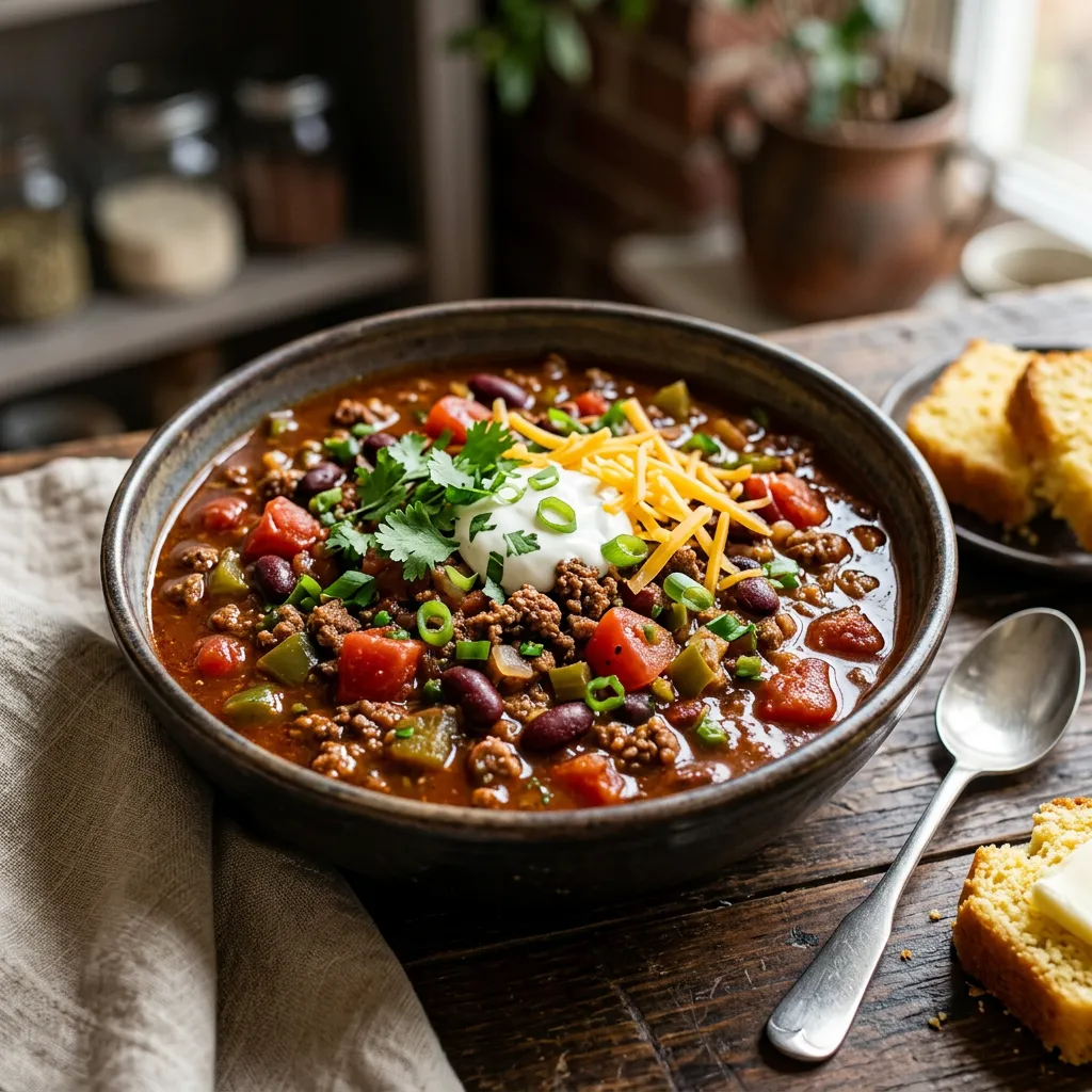 Easy Ground Beef Chili