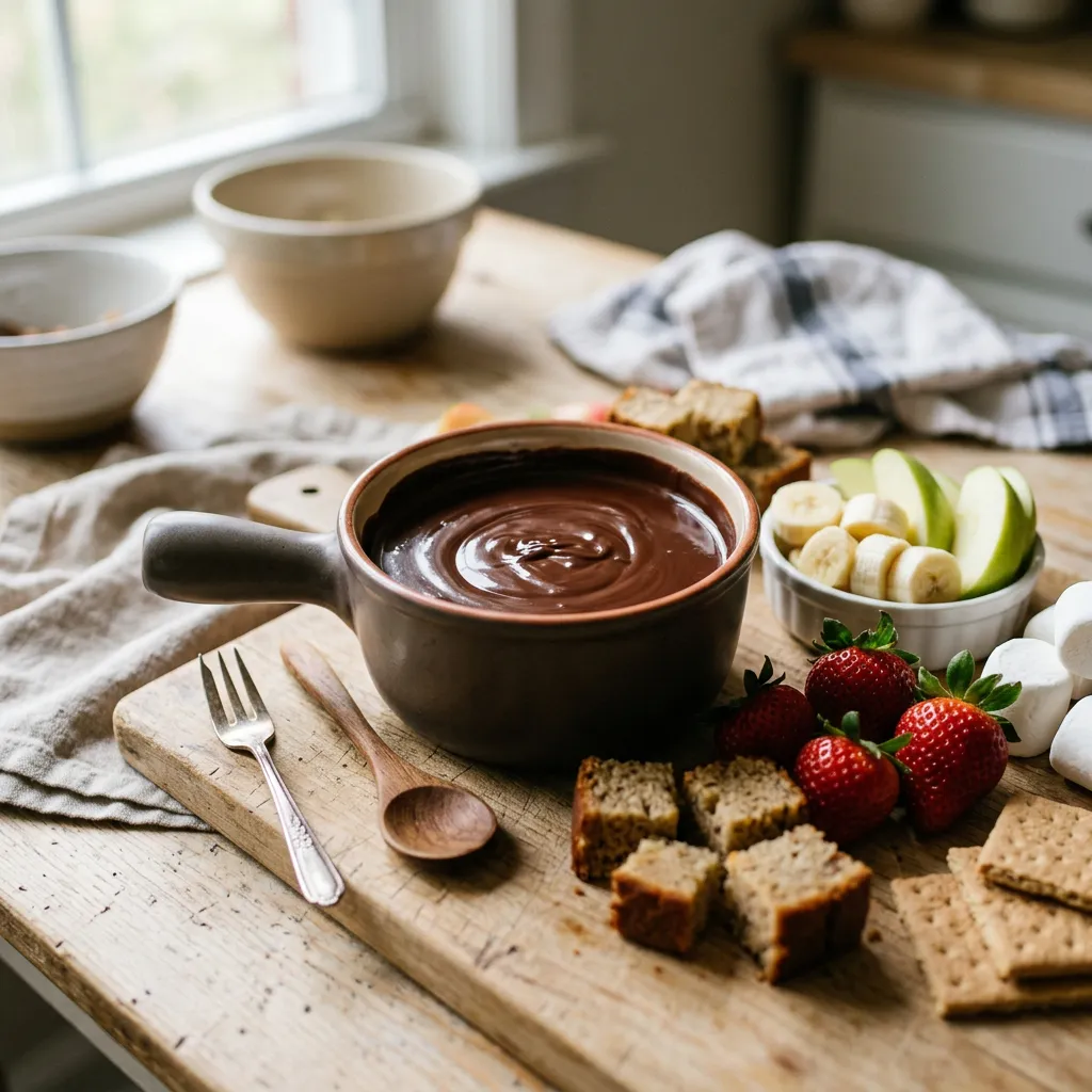 Easy Homemade Chocolate Fondue