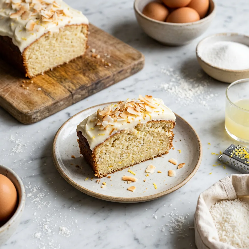 Easy Homemade Coconut Lemon Cake