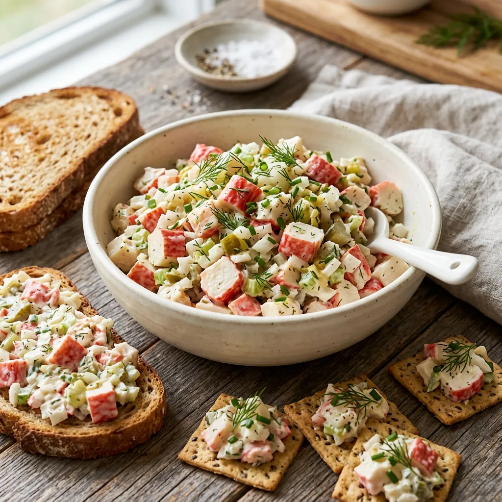 Easy Imitation Crab Salad