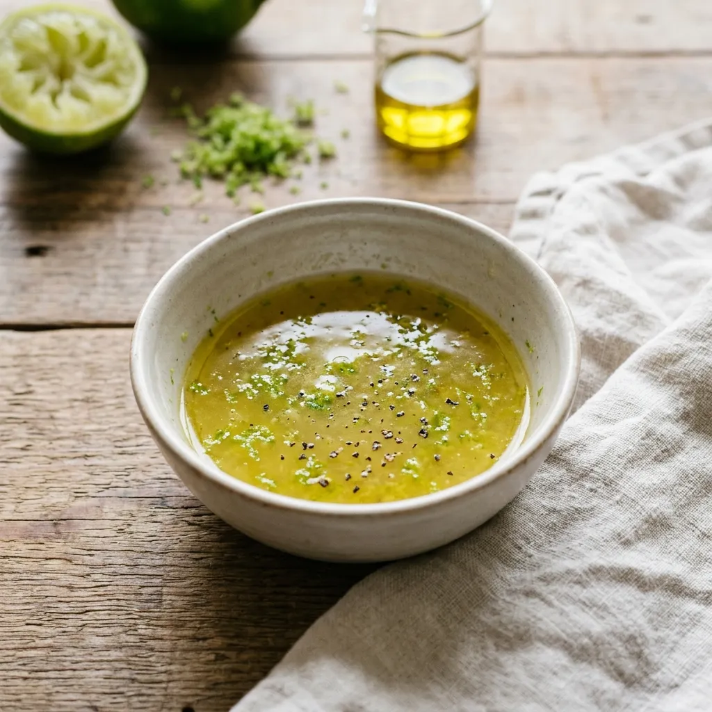 Easy Lime Agave Salad Dressing