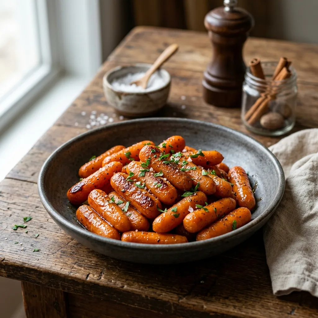 Easy Maple Glazed Baby Carrots