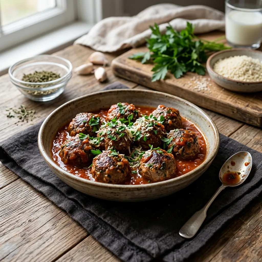 Easy Meatballs With Herbs