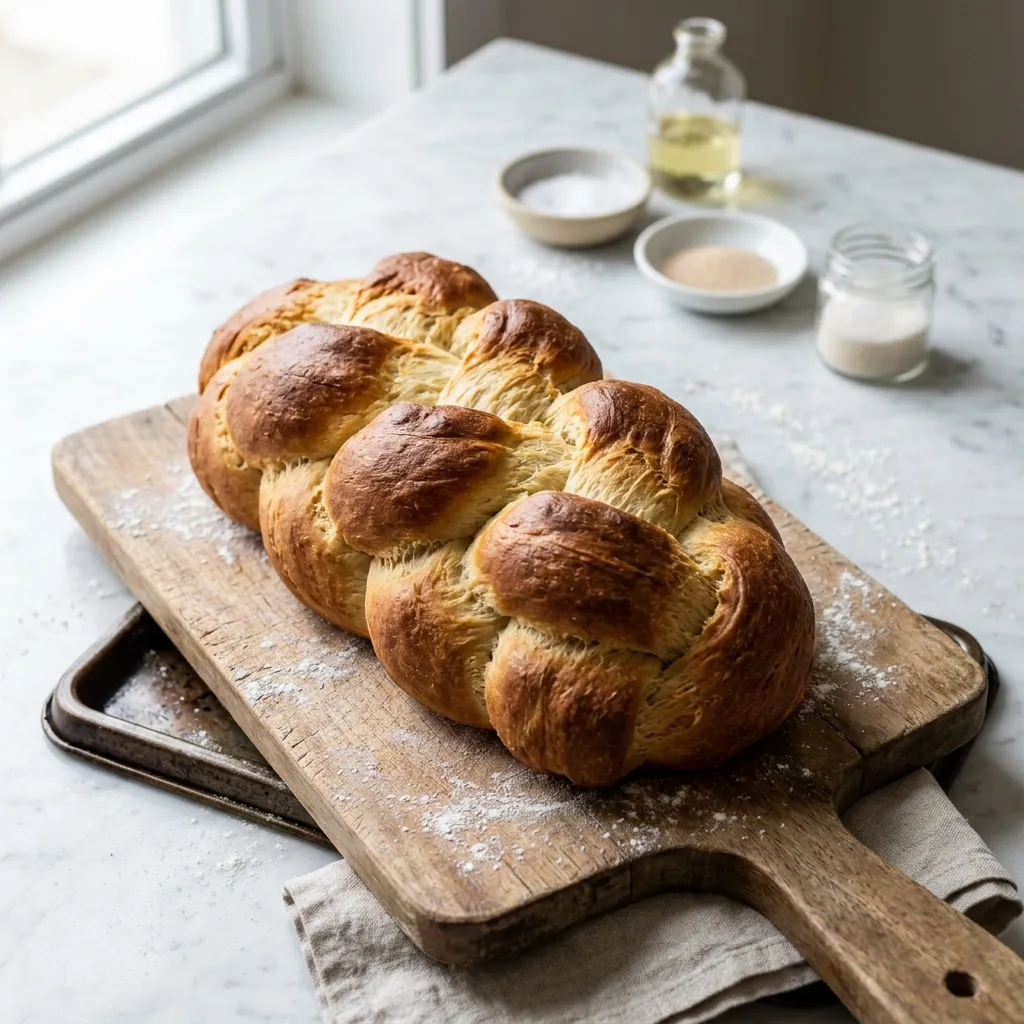Easy Milk-Free Braided White Bread