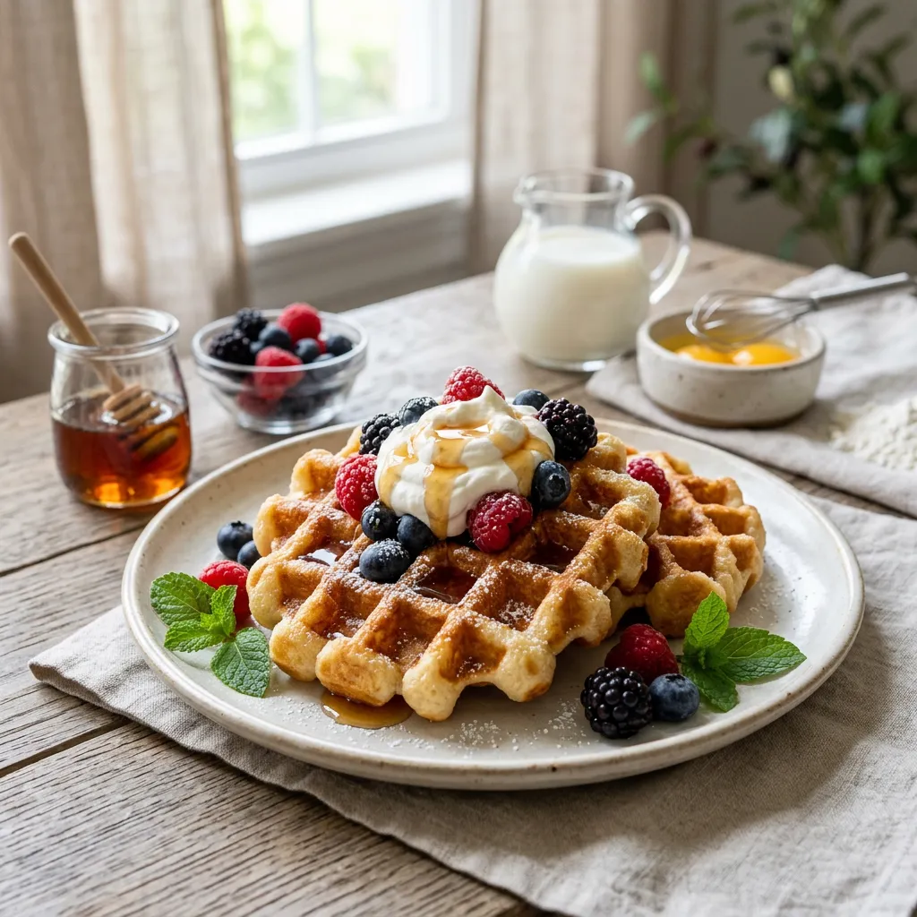 Easy Mochi Waffles Recipe