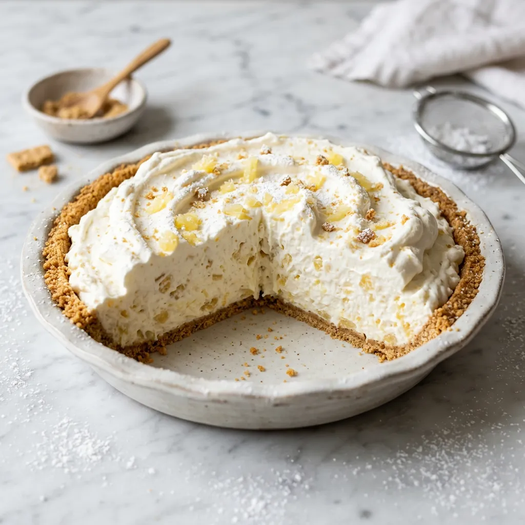 Easy No-Bake Pineapple Cheesecake