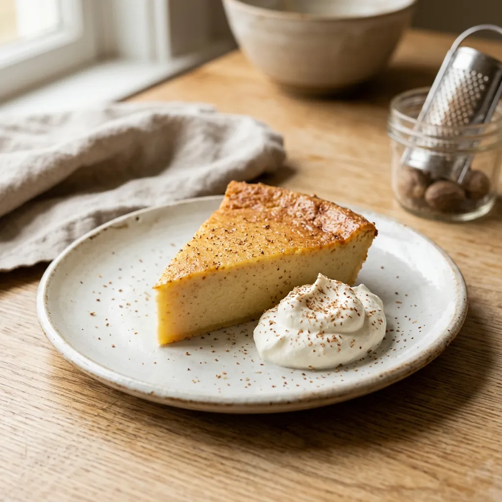 Easy No-Crust Custard Pie