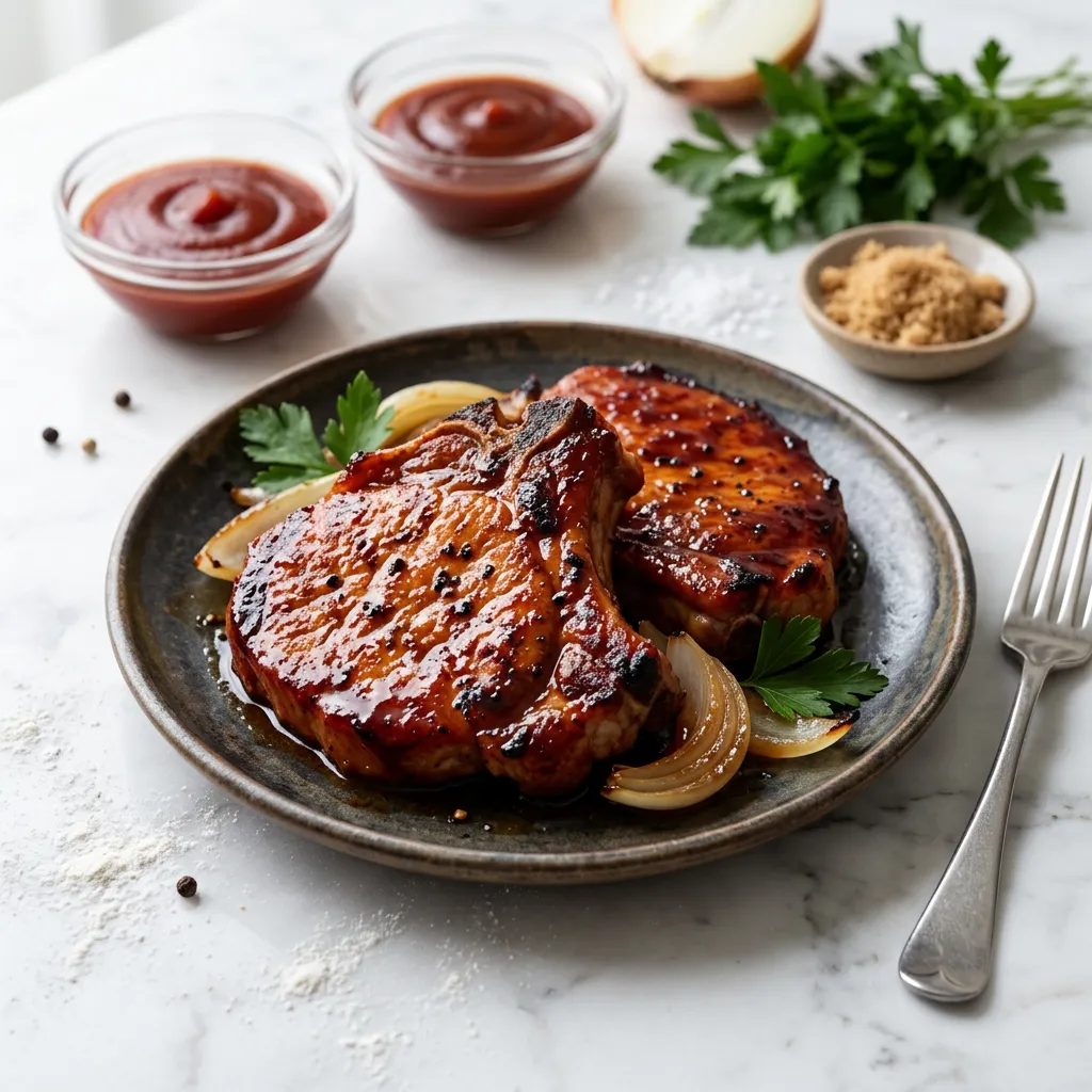 Easy Oven-Barbecued Pork Chops
