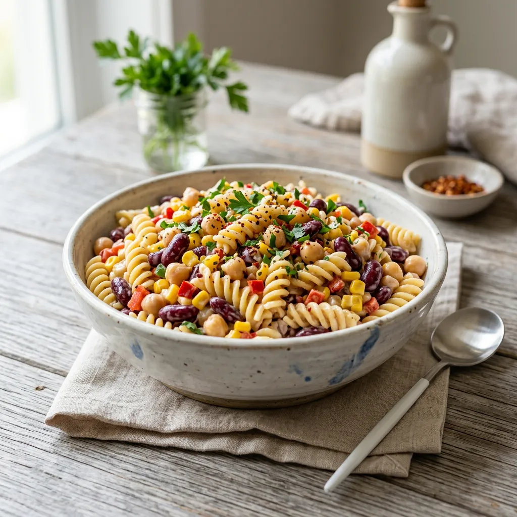 Easy Pasta and Bean Salad