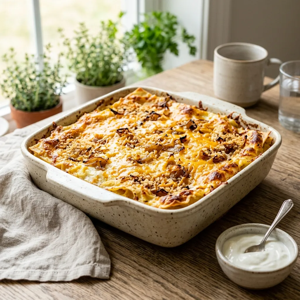 Easy Pierogi Casserole