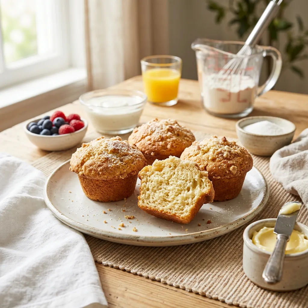 Easy Plain Buttermilk Muffins