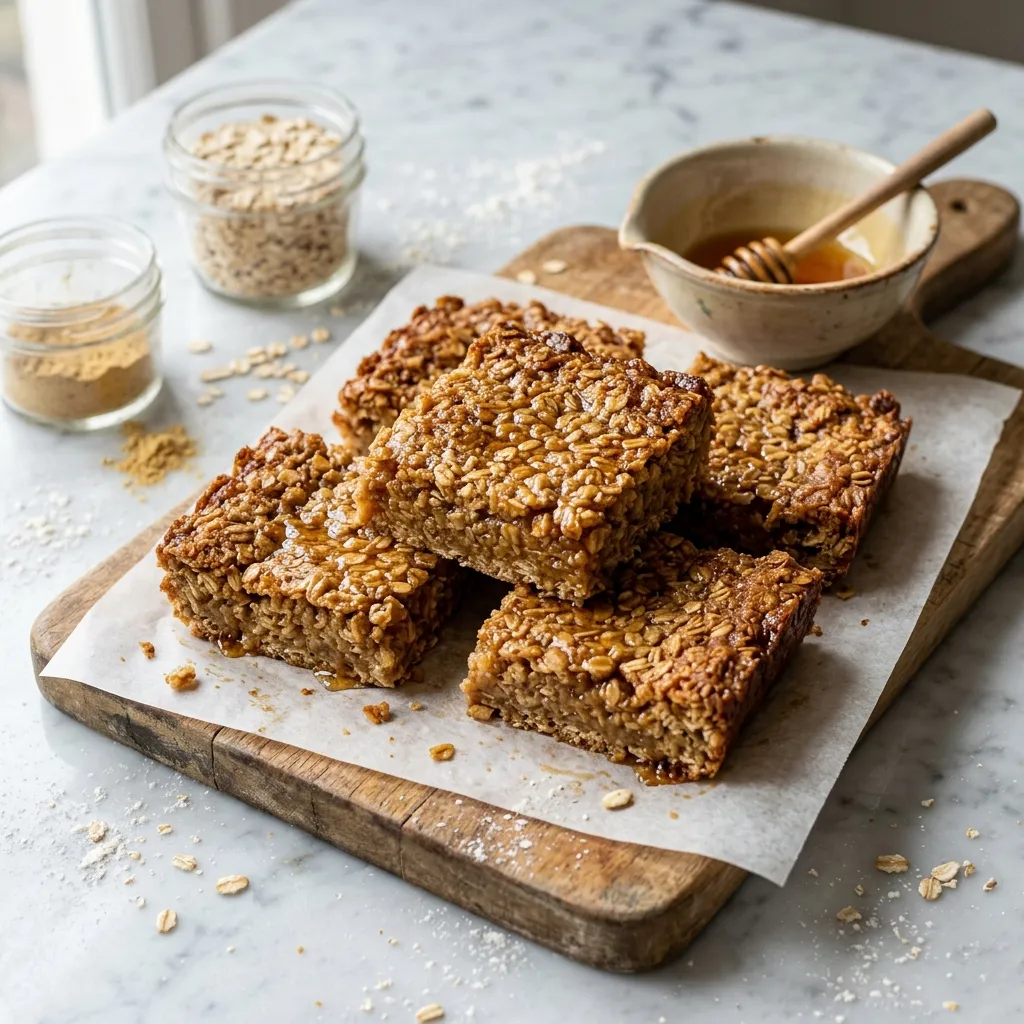 Easy, Quick British Flapjack Bars