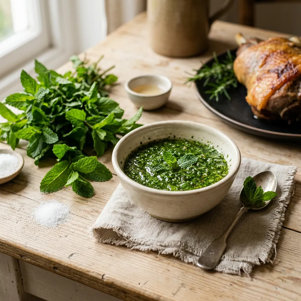 Easy Real British Mint Sauce