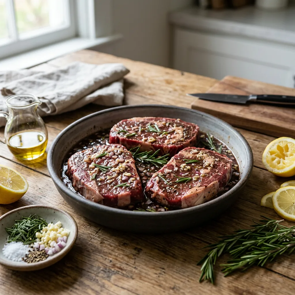 Easy Red Wine Marinade for Steaks