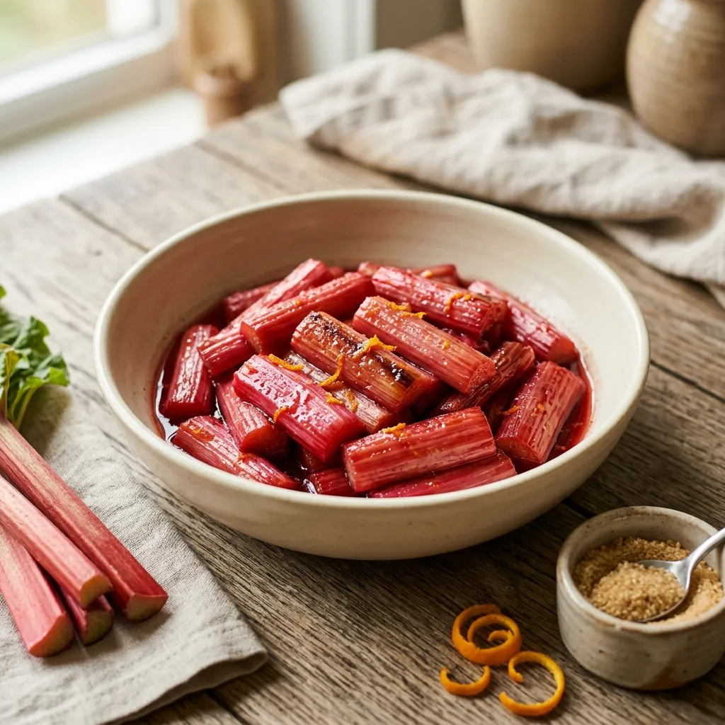 Easy Roasted Rhubarb Recipe