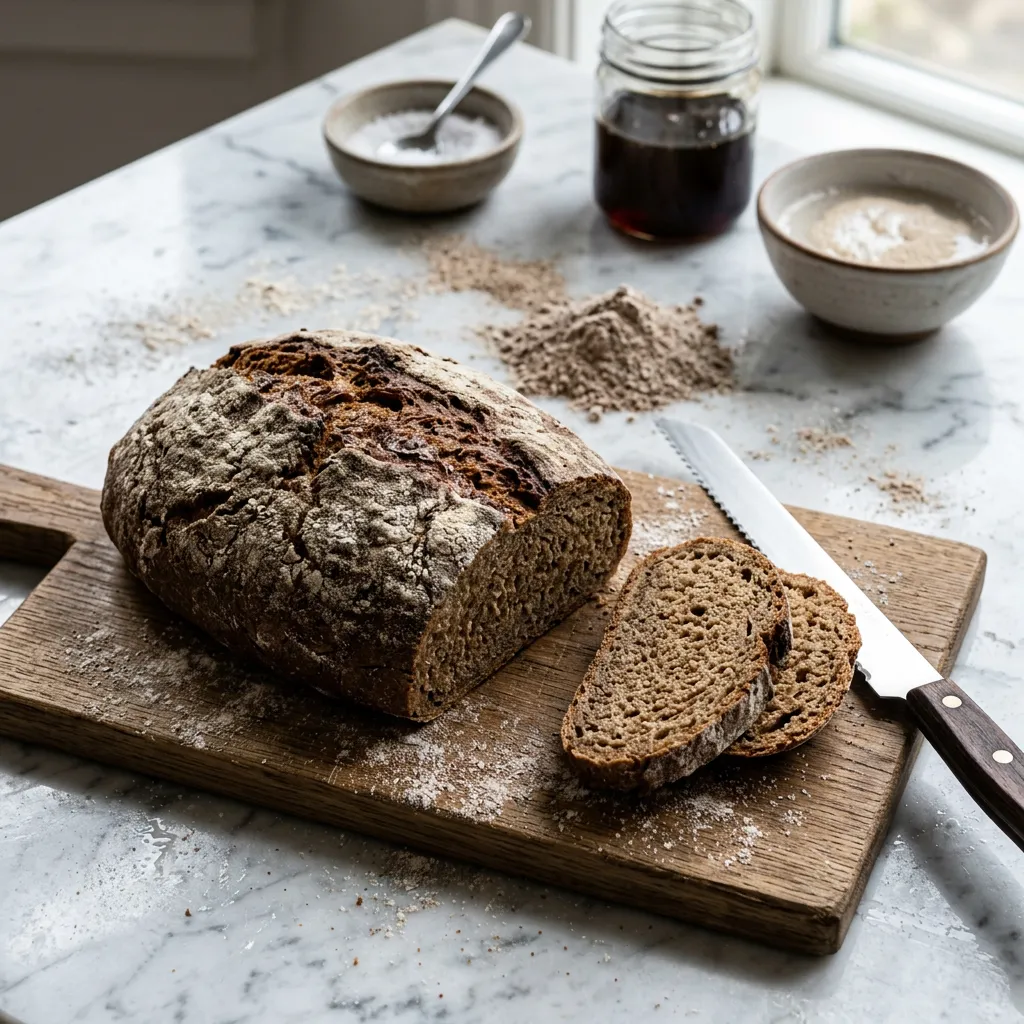 Easy Russian Rye Bread (Rzhanovi Khleb)