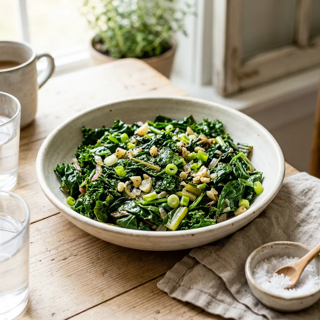 Easy Sautéed Mixed Greens Recipe