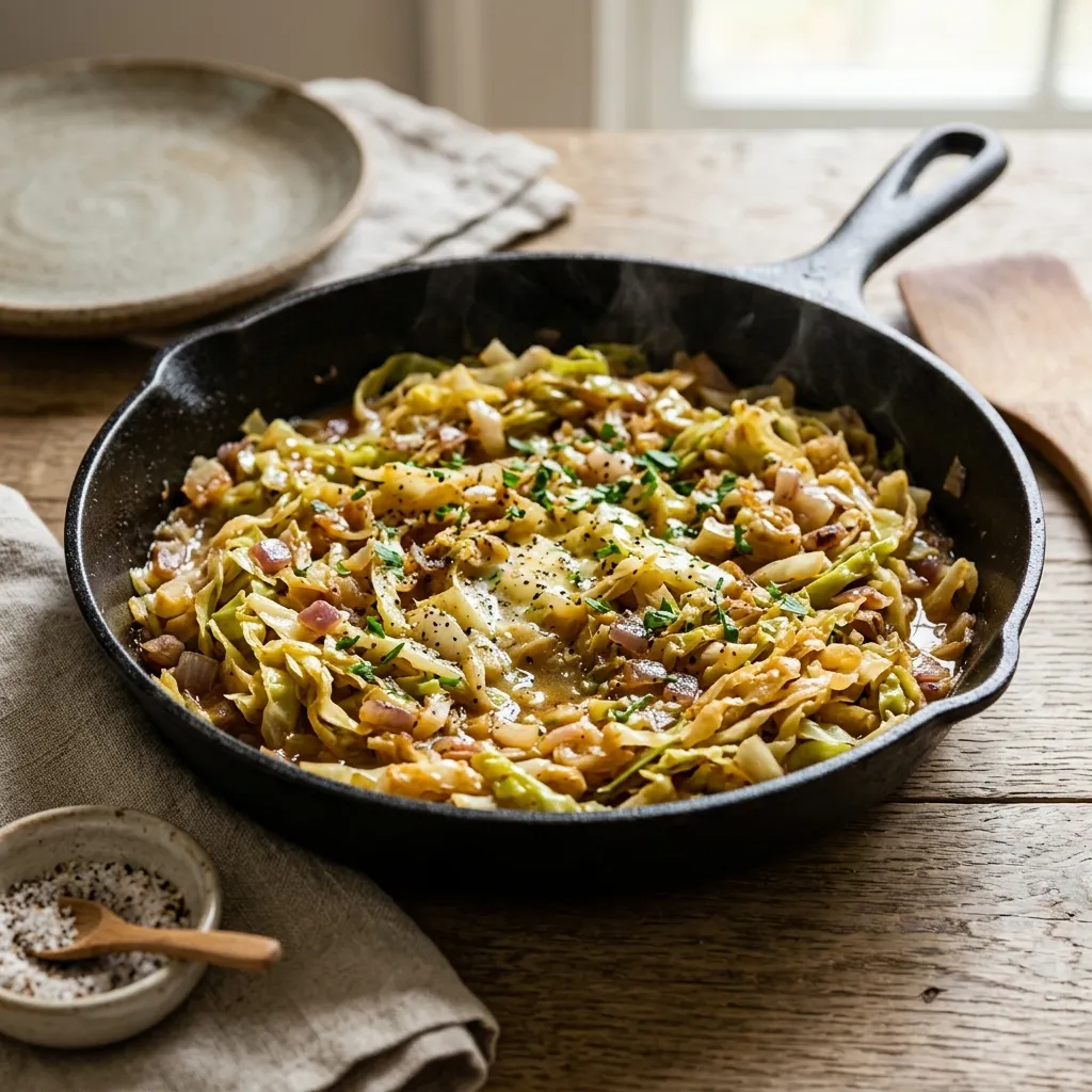 Easy Skillet Cabbage