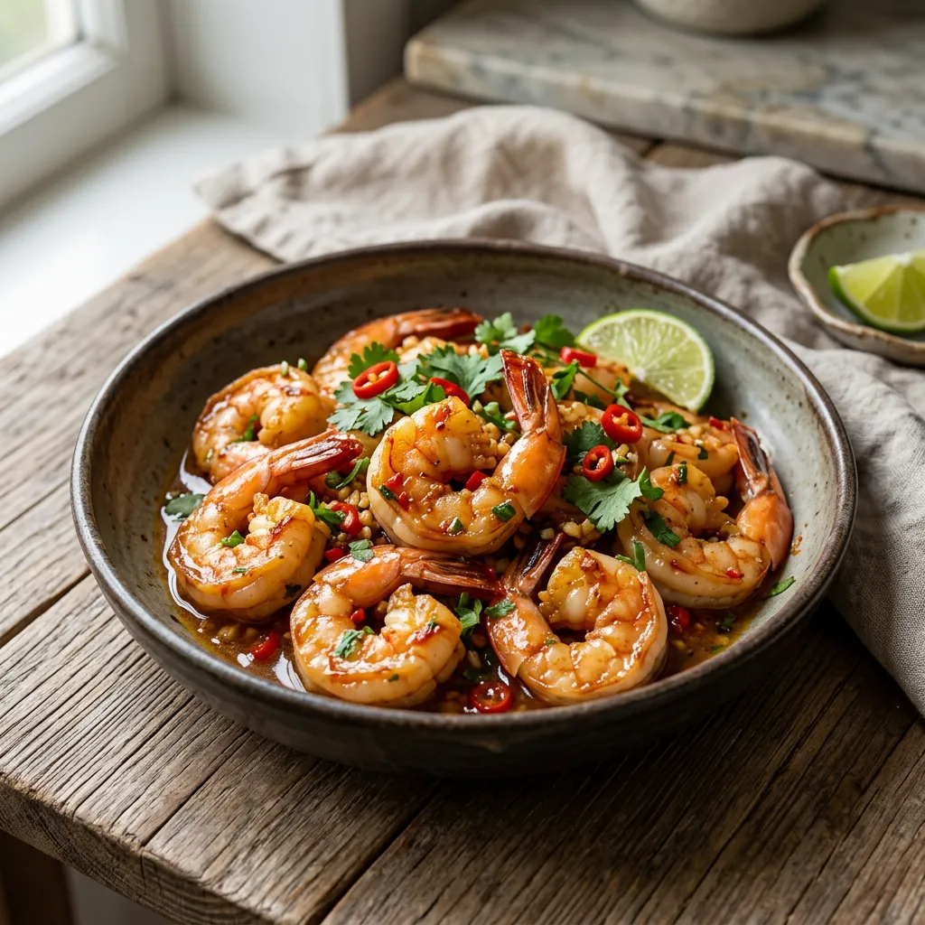 Easy Stir-Fried Thai Garlic Shrimp
