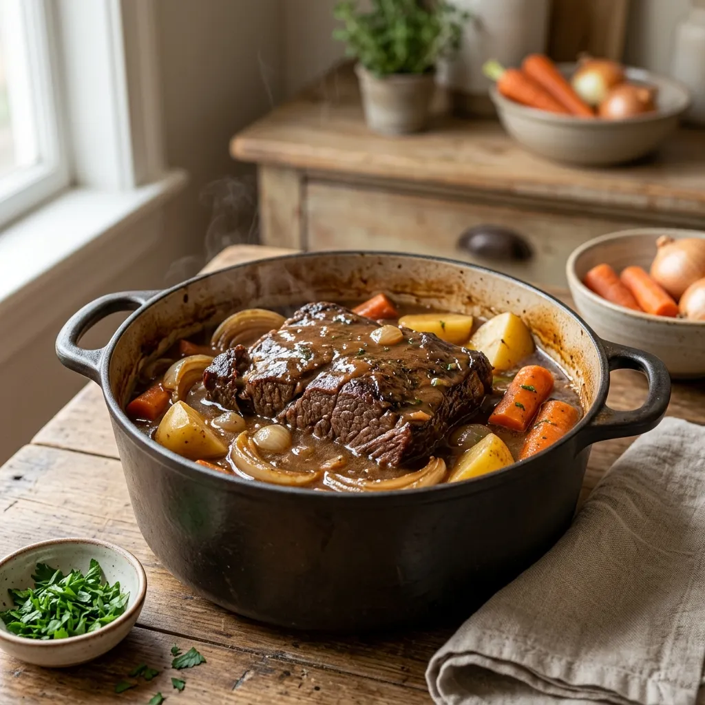 Easy Stovetop Pot Roast With Vegetables
