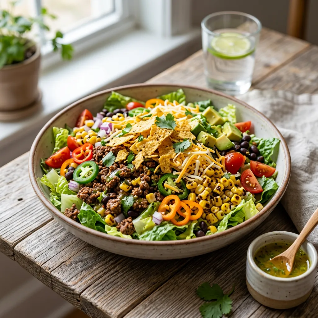 Easy Taco Salad With Ground Beef