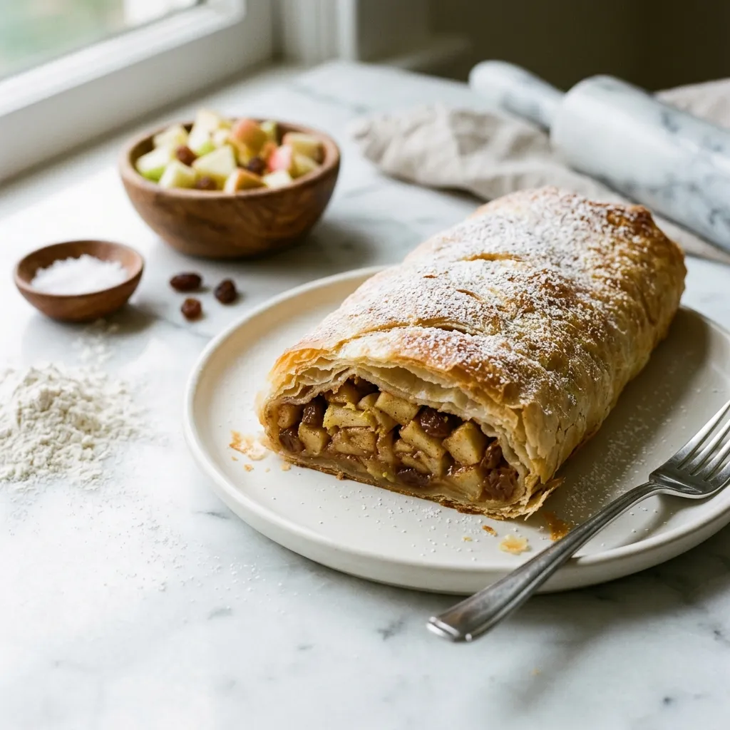 Easy Traditional Viennese Apple Strudel