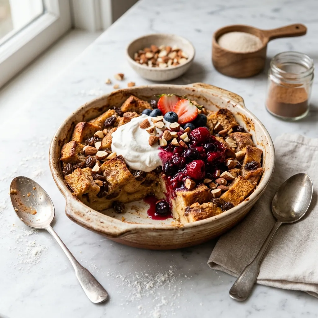 Easy Vegan Bread Pudding Recipe
