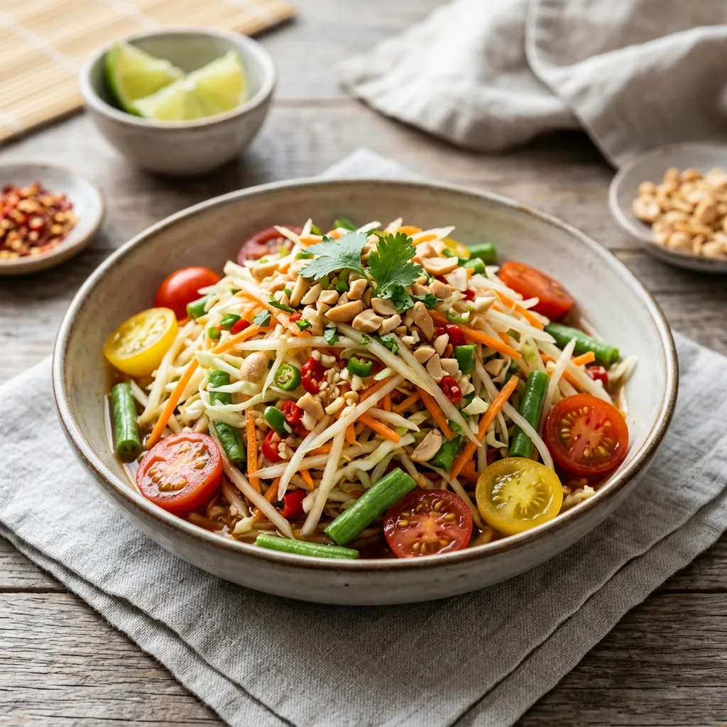 Easy Vegan Papaya Salad
