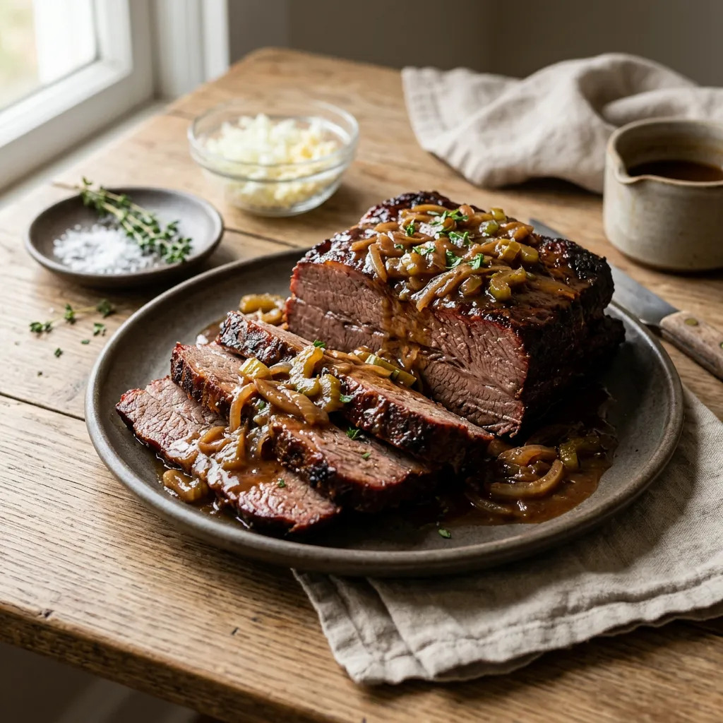 Easy Wine-Marinated Brisket