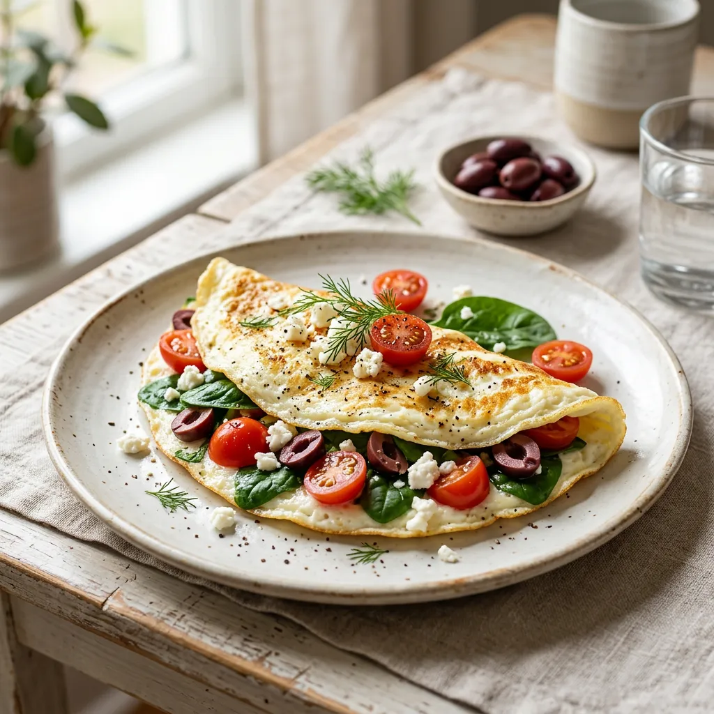 Egg White Greek Omelet