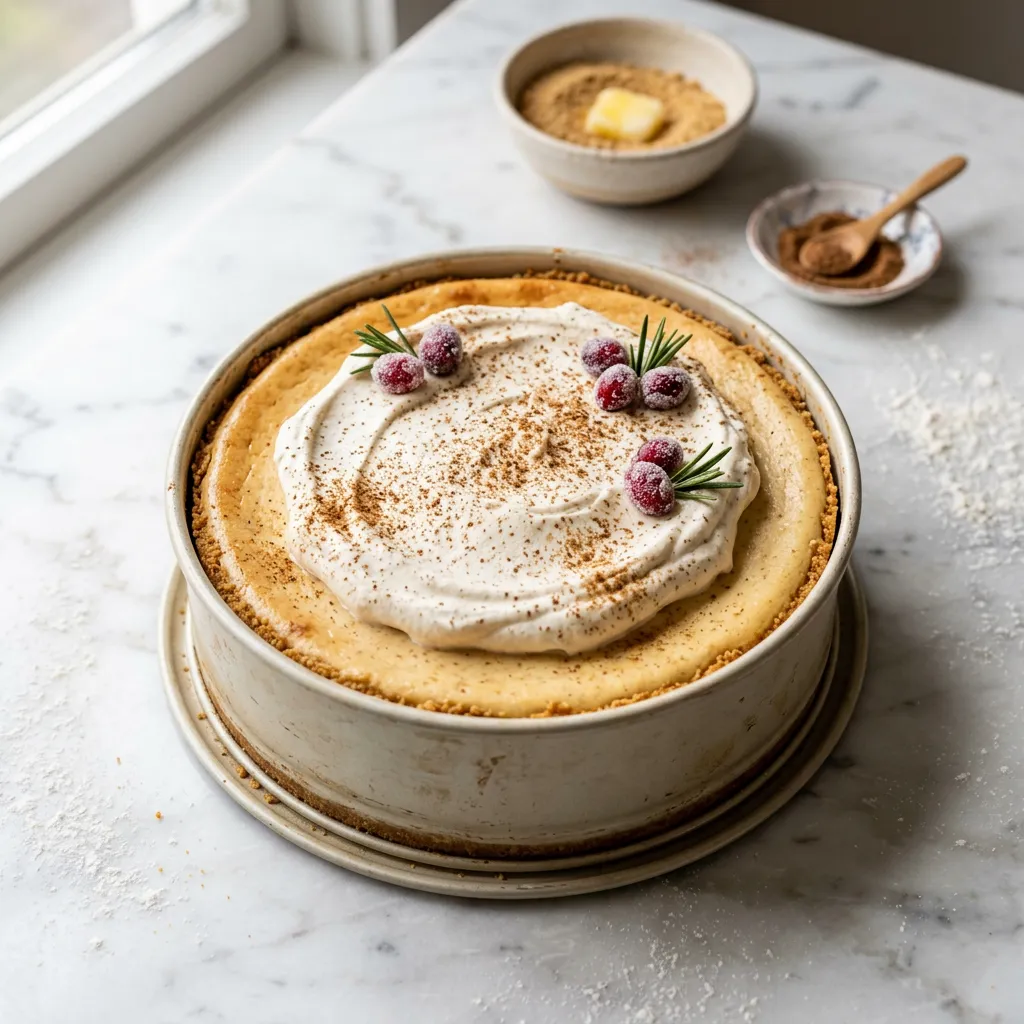 Eggnog Cheesecake