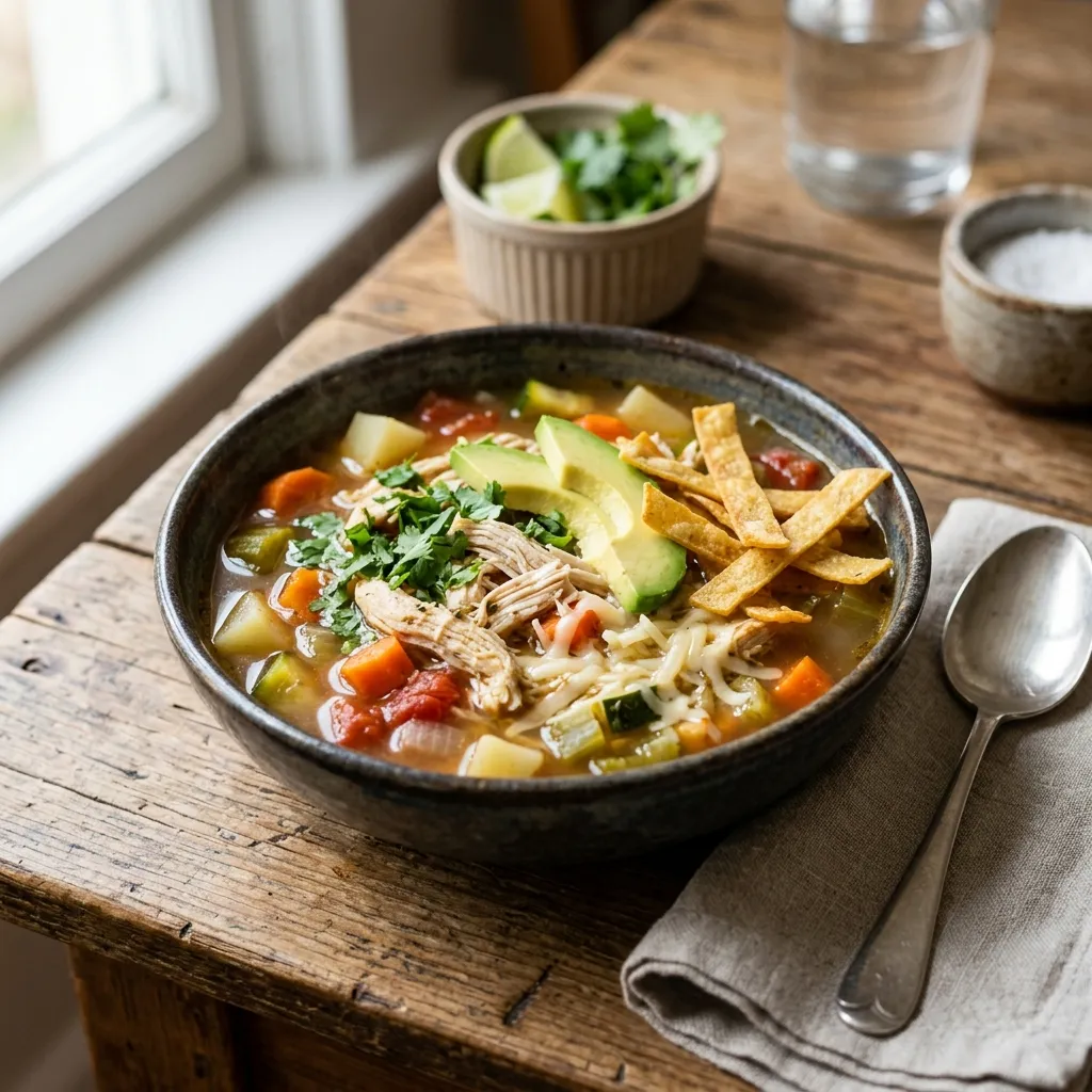 El Torito's Famous Sopa de Tortilla