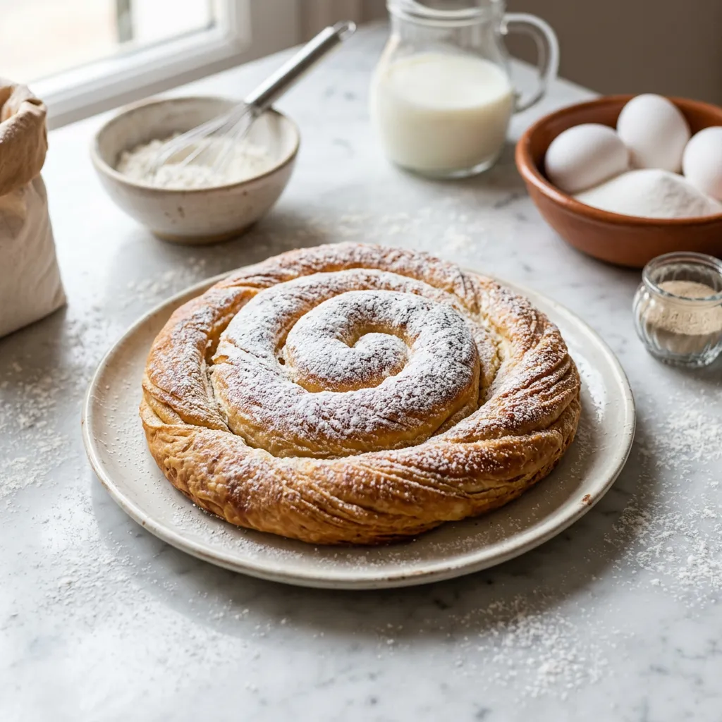 Ensaïmada Mallorquina (Mallorcan Spiral Pastry)
