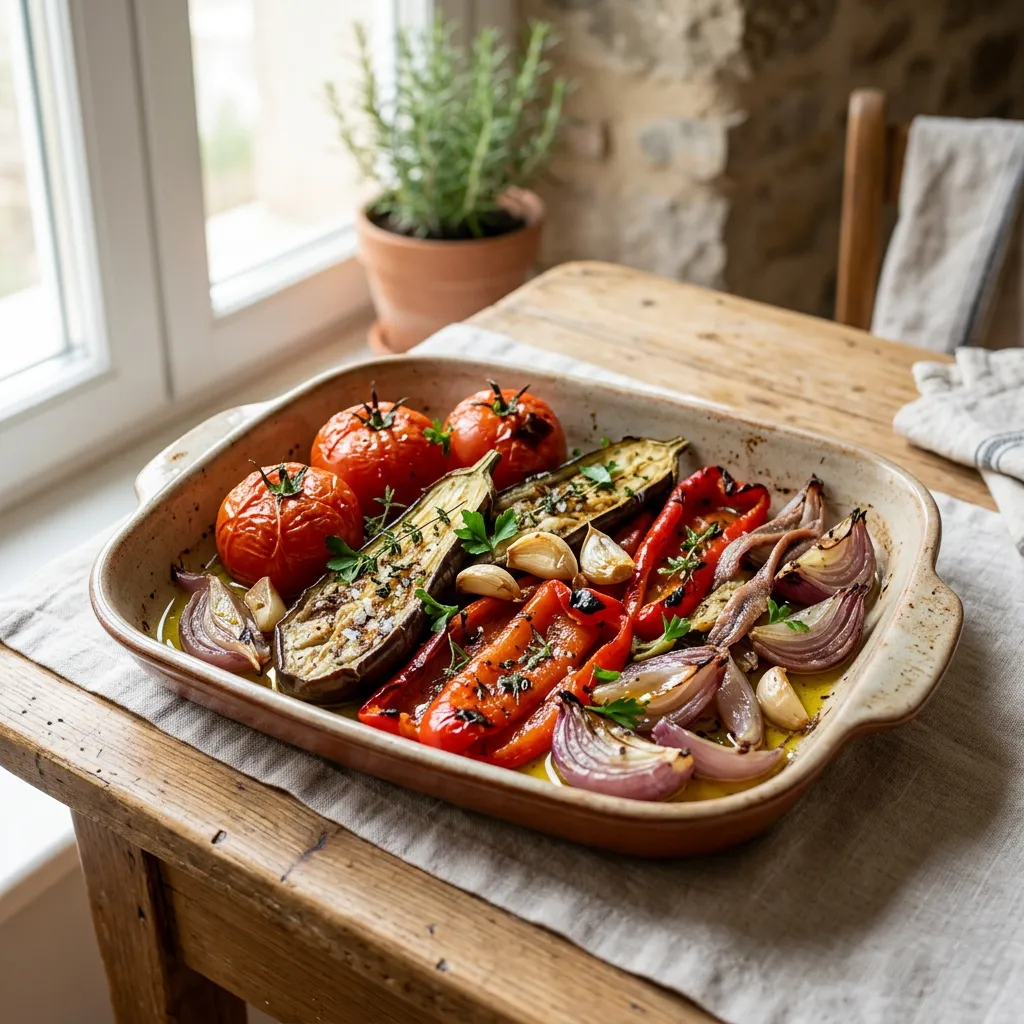 Escalivada (Catalan Roasted Pepper, Eggplant and Onions)