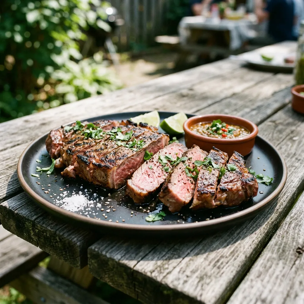 Fajita-Style New York Strip Steaks