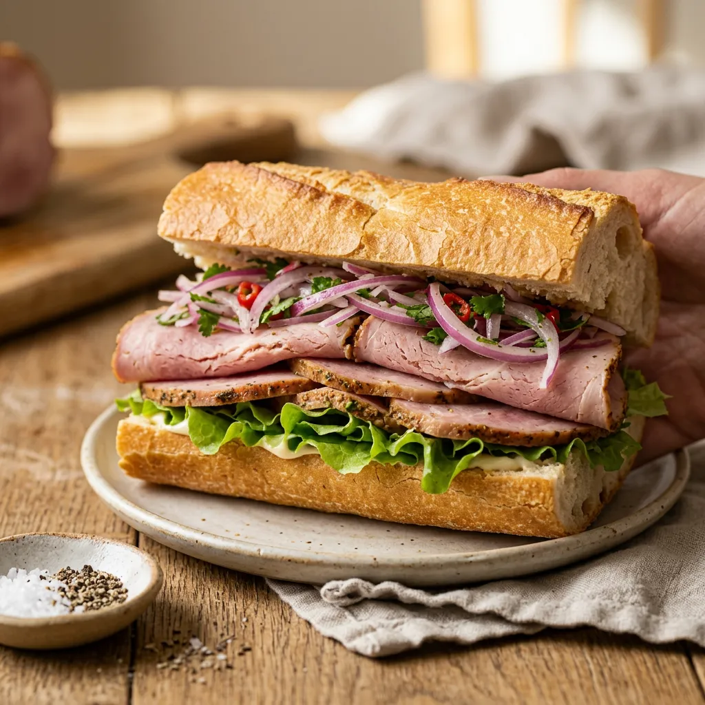 Famous Peruvian Butifarra Sandwich
