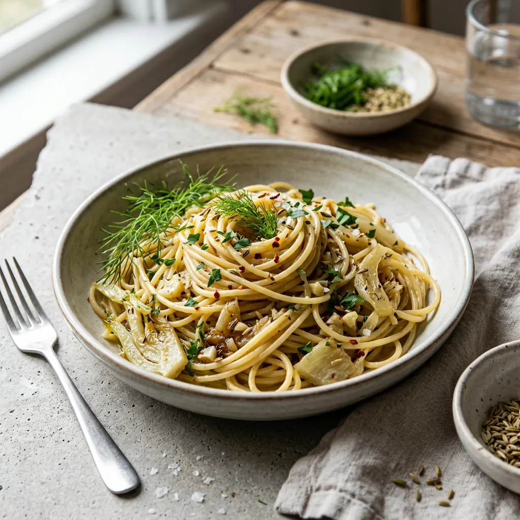 Fennel and Fennel Seed Pasta