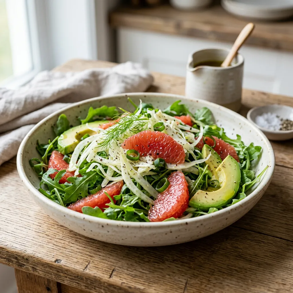 Fennel, Grapefruit, and Arugula Salad