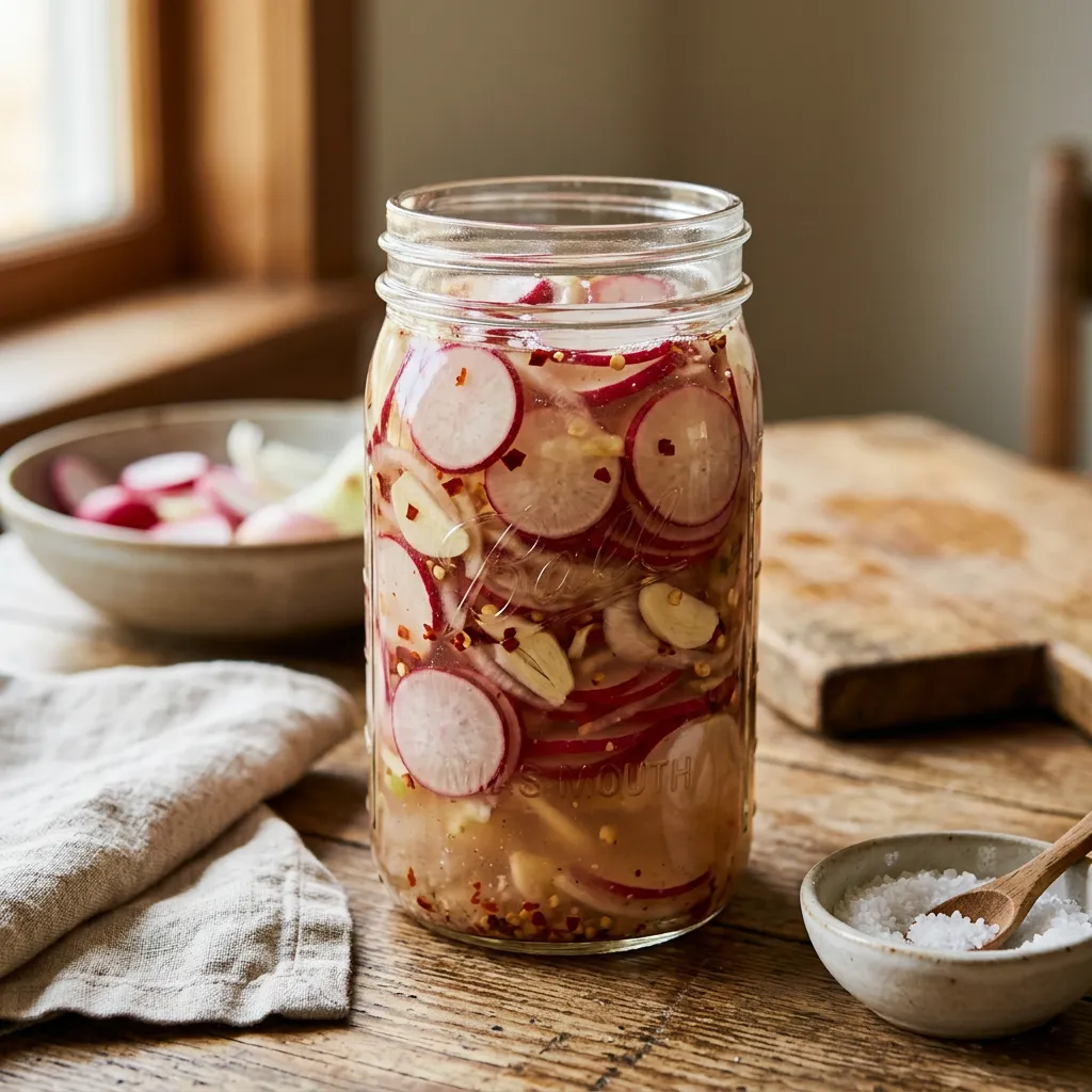 Finished Fermented Radish Pickle dish