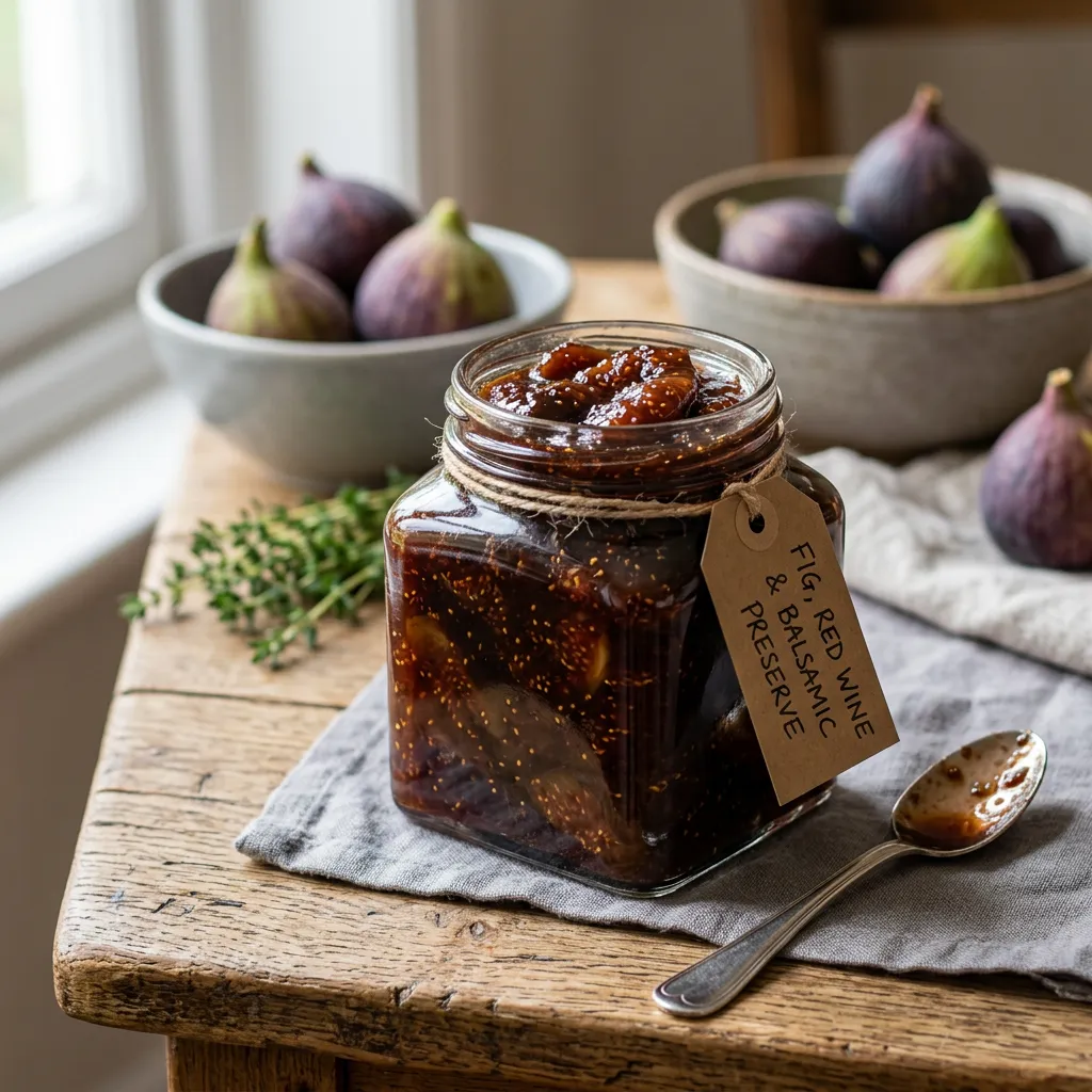 Fig Jam With Wine and Balsamic Vinegar