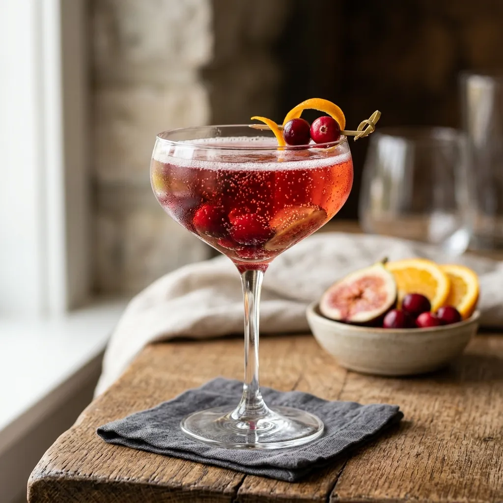 Figgy Sparkler Cocktail