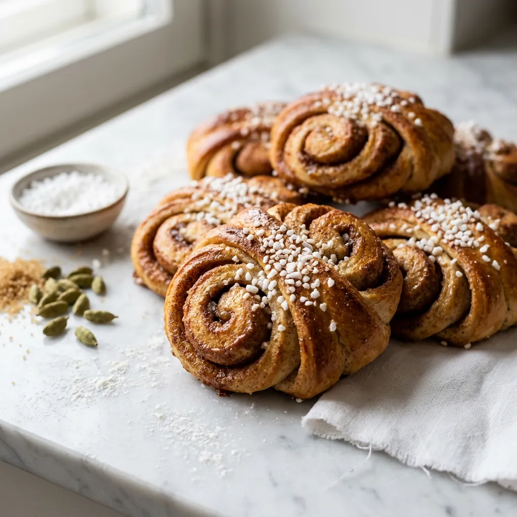 Finnish Cinnamon Pastries (Korvapuusti)