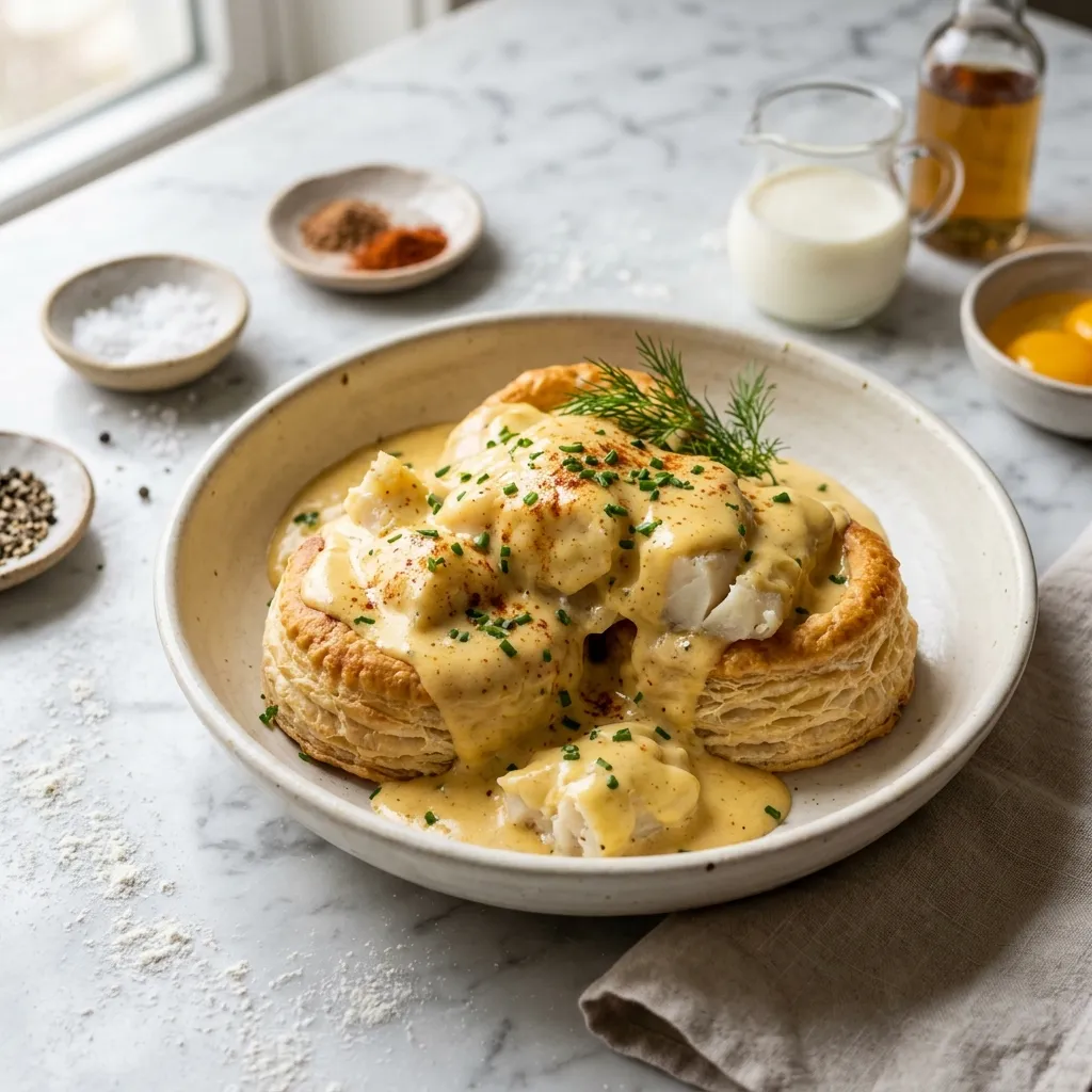 Fish Newburg With Haddock