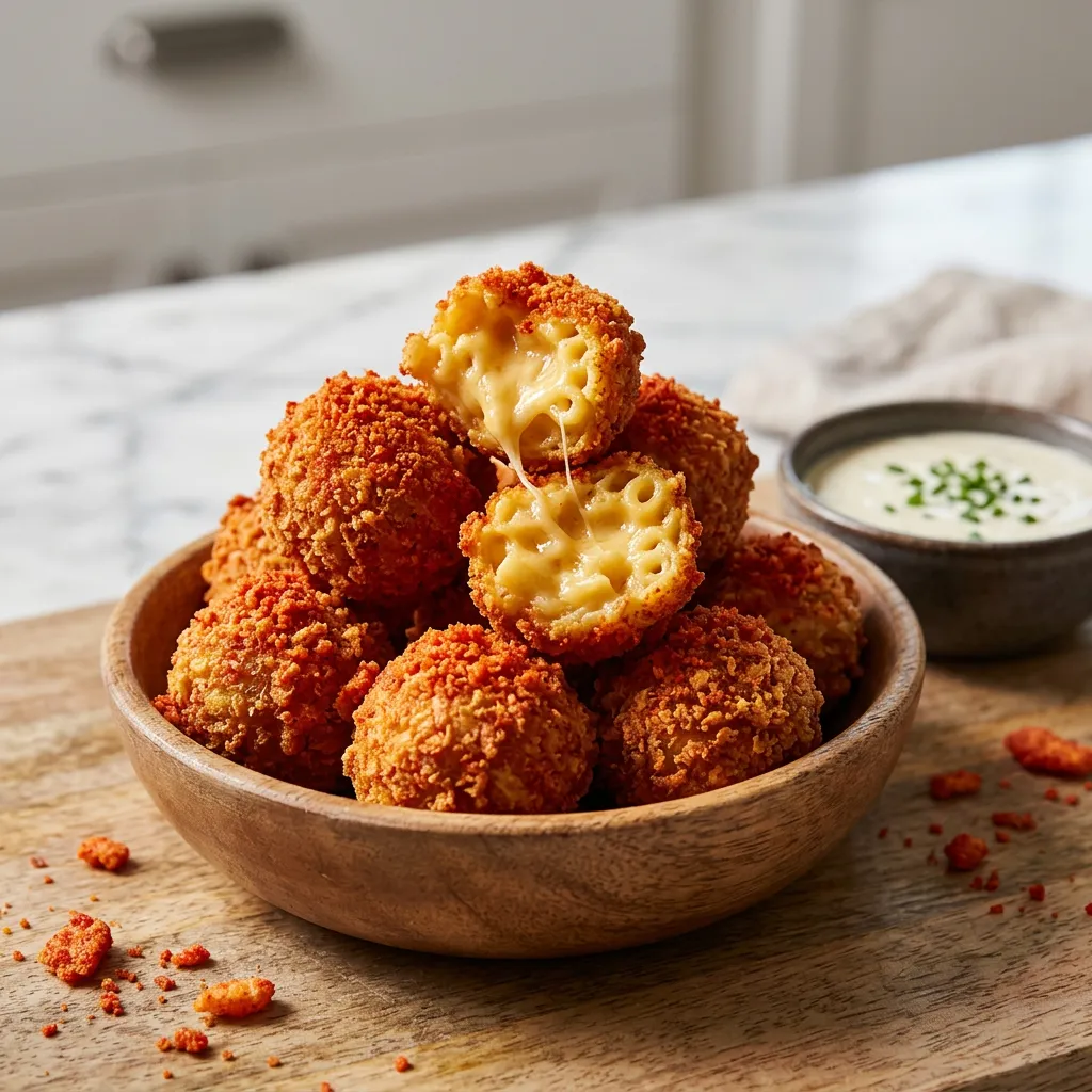 Flamin' Hot Cheetos Mac and Cheese Bites