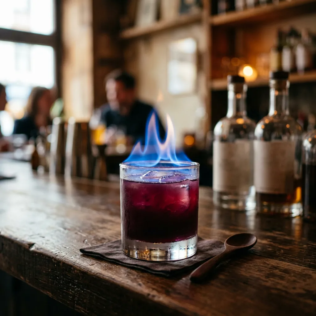 Flaming Moe or Homer Cocktail
