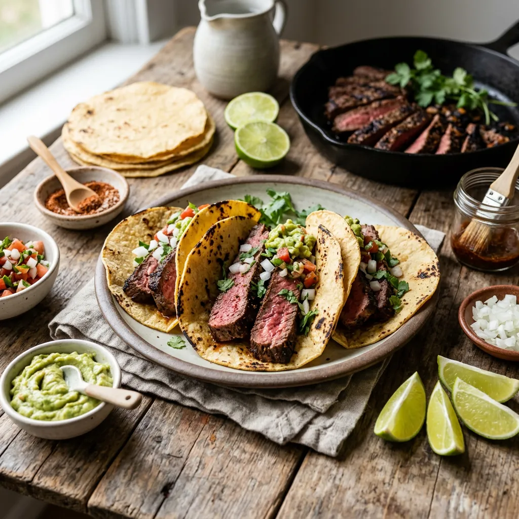 Flat Iron Steak Tacos