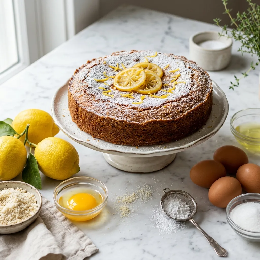 Flourless Italian Almond-Lemon Cake