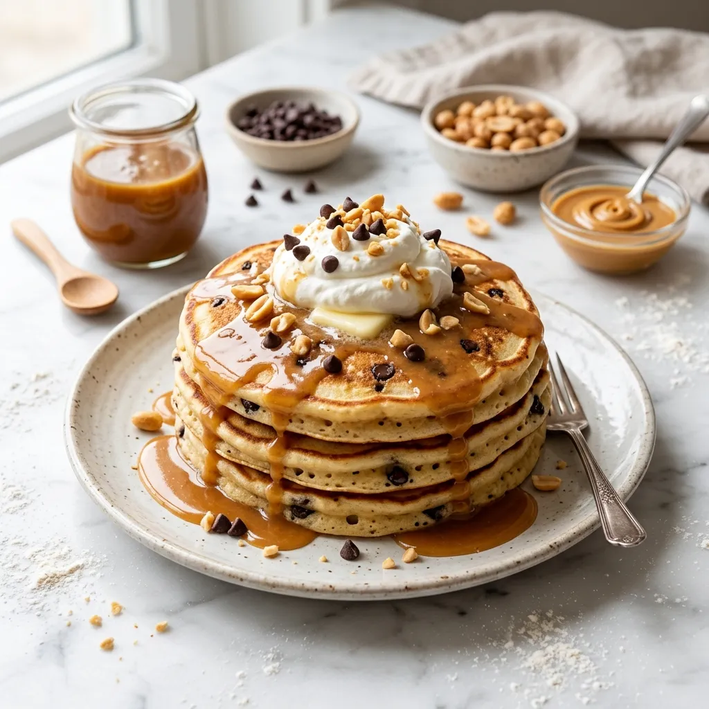 Fluffy Peanut Butter Pancakes
