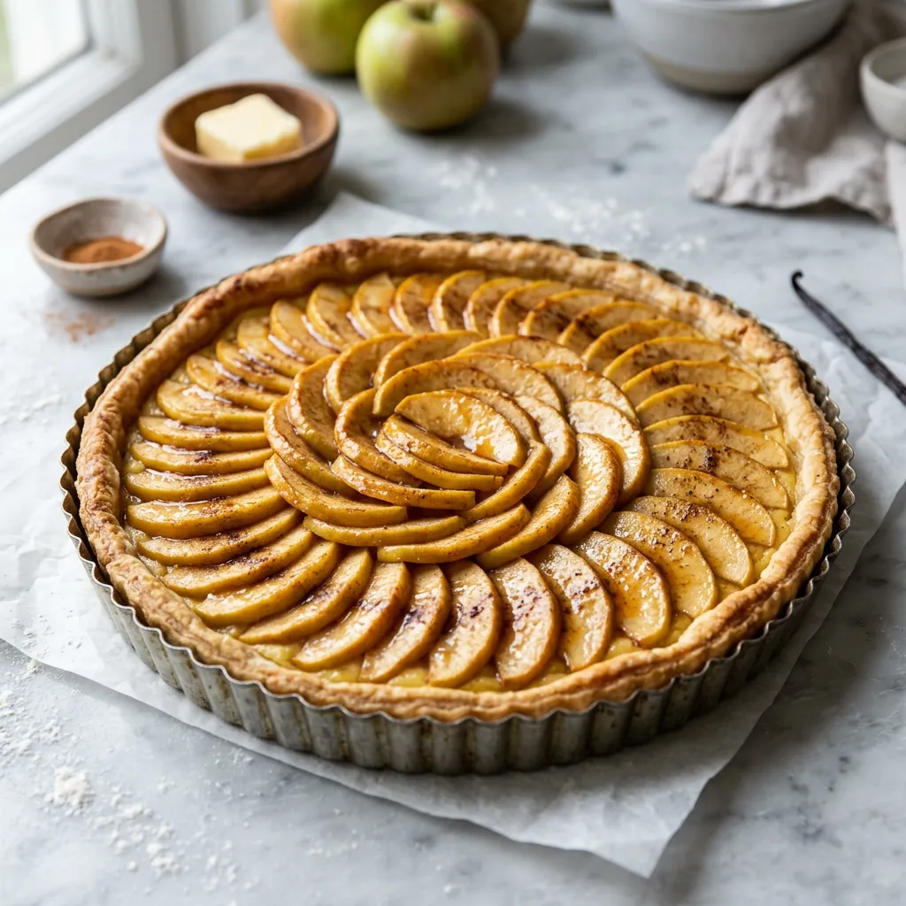 French Apple Tart Recipe With Pastry Cream