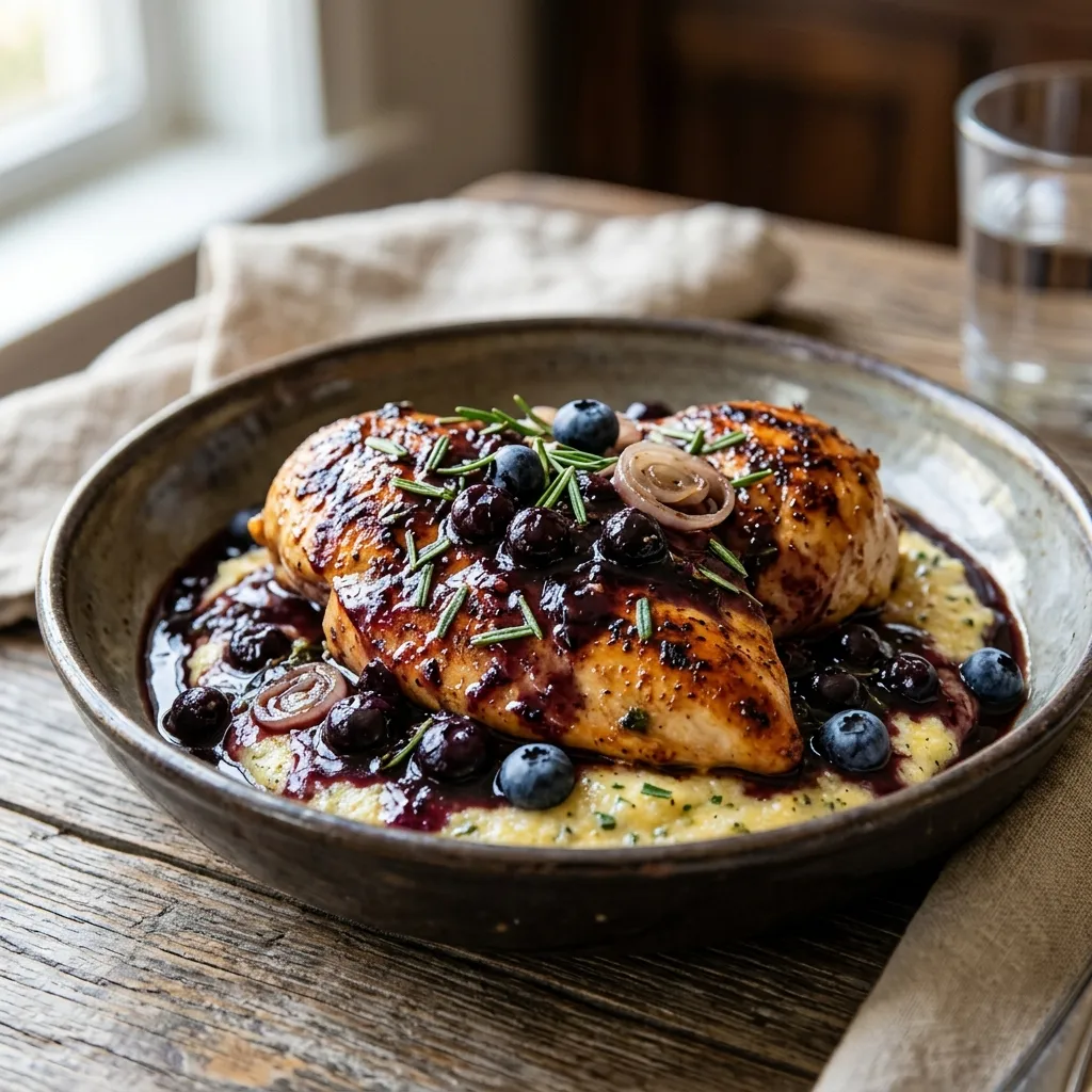 French Blueberry Balsamic Chicken Recipe